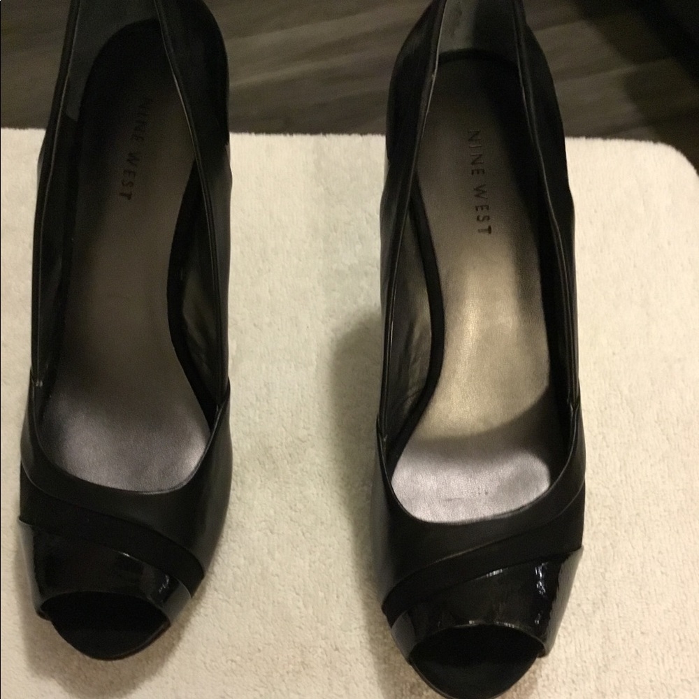 Peep toe heels